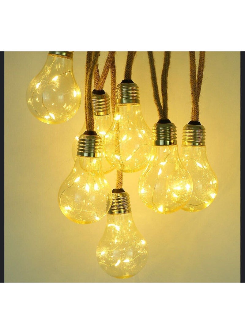 10 LED Filament Clear Warm WARM String Rope String Lights - Image 2